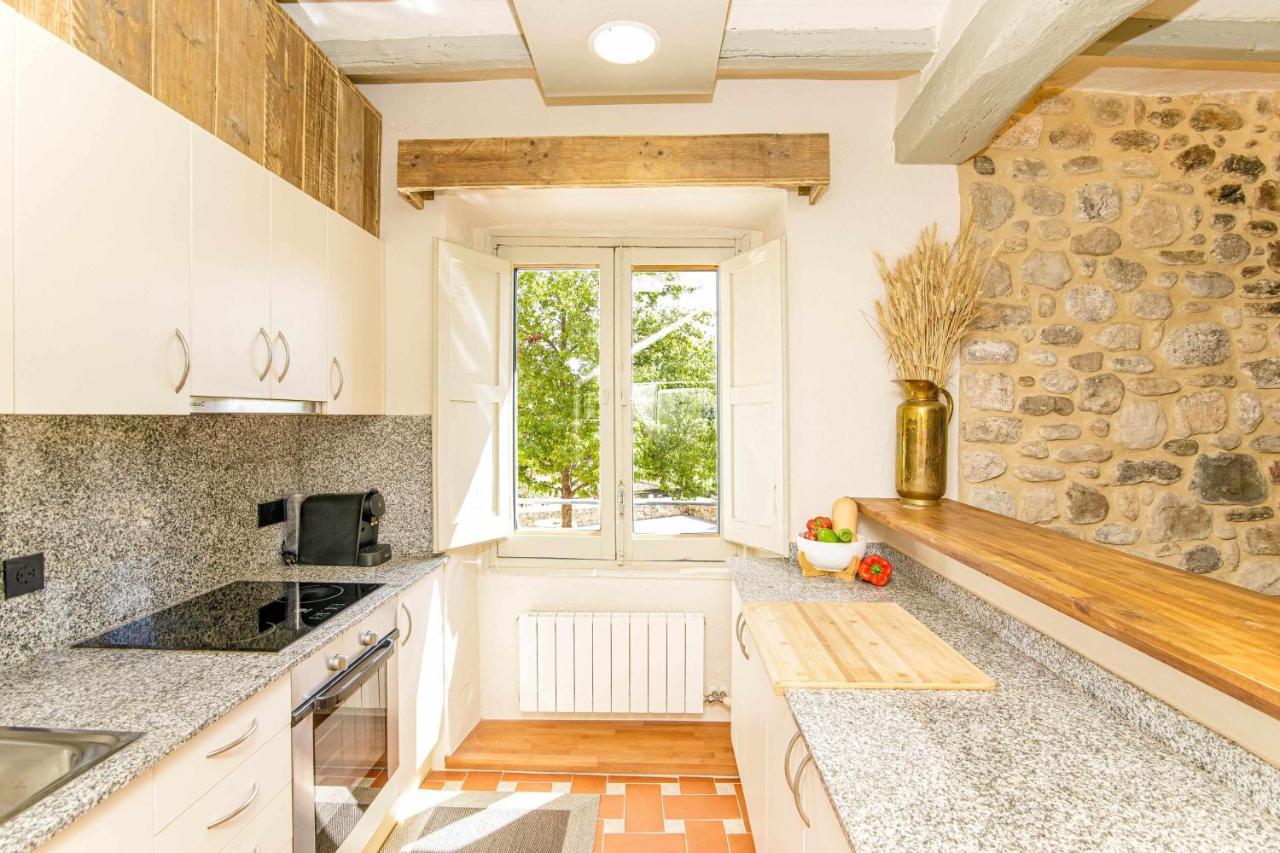 El Molino de Besalú Casa con jardín Exterior foto